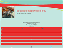Tablet Screenshot of doggiedoschool.com